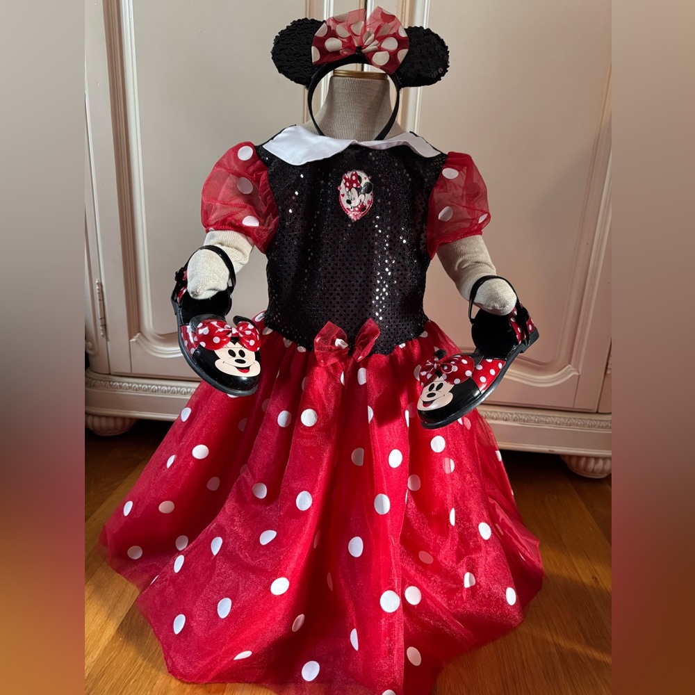 Minnie Mouse dress up headband ears play Disney Store Costume World Disneyland 6